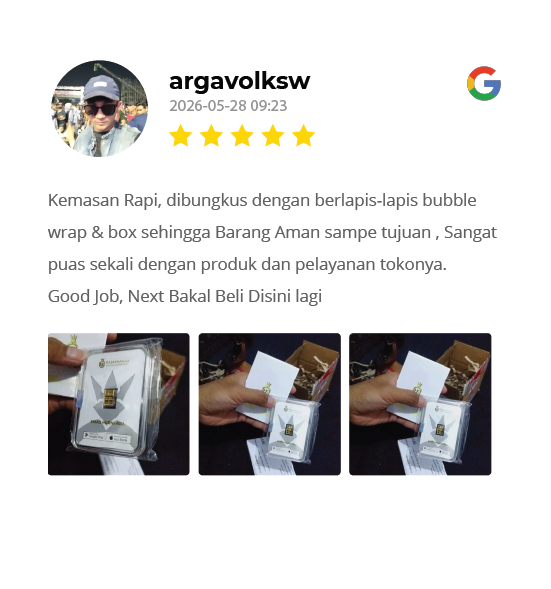 Testimoni Pelanggan Raja Emas Indonesia di WhatsApp